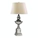 Cyan Lighting 01589 One Light Tucker Lamp, Antique Silver Finish