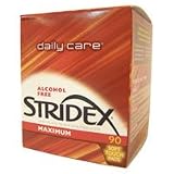 Stridex Triple Action Acne Pads With Salicylic Acid Maximum Strength Alcohol Free 90 Ea