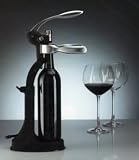 Professional Tabletop Wine Bottle Corkscrew with Foil Cutter and 2 Replacement Screws