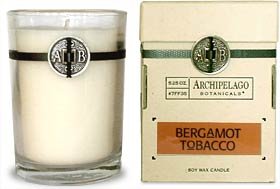 Archipelago Botanicals Signature Series Soy Wax Candle Collection Bergamot Tobacco