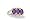 14K White Gold Genuine Oval Amethyst 3-Stone Ring - Size 4