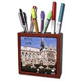 Florene France - Notre Dame - Tile Pen Holders-5 inch tile pen holder