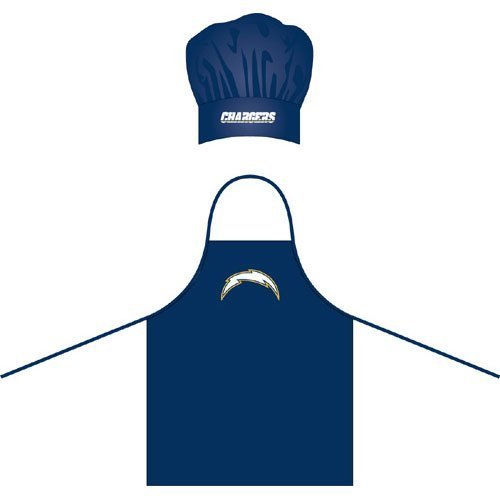San Diego Chargers Nfl Barbeque Apron And Chefs Hat