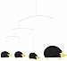 Hedgehog Family Hanging Mobile - 17 Inches Cardboard - Handmade in Denmark by Flensted