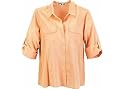 Plus Caribbean Joe Woven Shirt with Rib Inset
