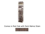 Wine Cellar Innovations Designer Series Collection Red Oak with Dark Walnut Stain 3-Column Individual Magnum Bottle Rack 72x16x13-in.