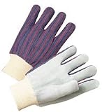 ANCHOR BRAND 2010 2000-SERIES LEATHER PALM GLOVES - PEARL GRAY (Pack of 12)