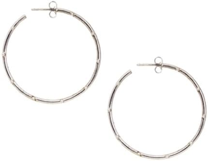 Elizabeth Showers Medium Beaded Hoop Earrings