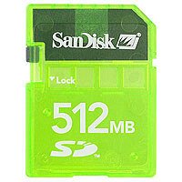 SanDisk Carte Memory Stick (SD) - Carte M�moire - 512 Mo