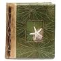All Natural 40 Photo Handmade Photo Album - Starfish and Sand Design