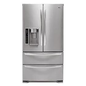 LG : LMX21981ST 20.5 cu. ft. Counter-Depth French Door Refrigerator