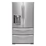 LG : LMX21981ST 20.5 cu. ft. Counter-Depth French Door Refrigerator