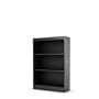 Smart Basics 3 Shelf Bookcase in Pure Black