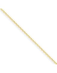 14k Yellow Gold 24in .8mm D/C Cable Necklace Chain. Metal Wt- 1.54g
