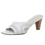 Sudini Women's Lucia Slide,White,10 M