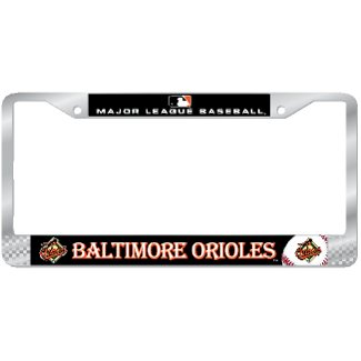 Baltimore Orioles MLB Chrome License Plate Frame