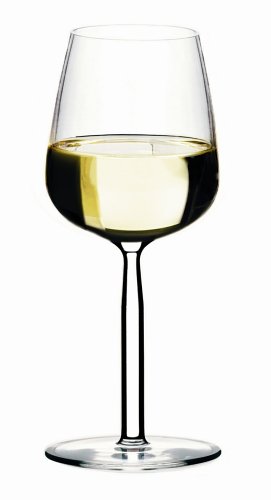 Iittala Senta 10 1 4 Ounce White Wine Glass  Set of 2  Clear