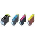 4 Pack Non OEM Ink w/ Chip Compatible for Canon PGI 5BK CLI 8 Pixma iP3300 iP3500 MP510 MX700 by Compatible
