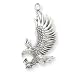 14k White Gold American Bald Eagle Charm