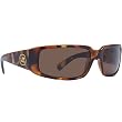 VonZipper Sham Men's Sports Wear Sunglasses w/ Free B&F Heart Sticker Bundle - Leopard Tort/Bronze