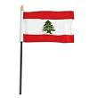 Lebanon Flag 4 x 6 inch
