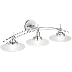 Structures Nickel 30 Wide Bathroom Light Fixture by Kichler