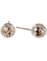 14k Yellow Gold D-Cut Ball Studs