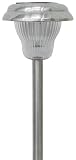 Paradise GL23798SS4 Stainless Steel Solar Path Light with White LED, 4-Pack, Stainless Steel