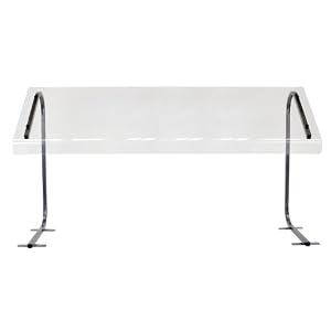 Buffet Enhancements 48 Inch Portable Table Top Sneeze Guard, Antique Silver by Buffet Enhancements