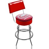 NHL Montreal Canadiens Padded Bar Stool with Back