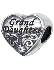 Sterling Silver Granddaughter Zable Bead Charm bz2128