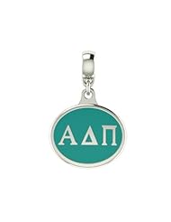 Alpha Delta Pi Sorority Drop Charm Fits Most European Style Bracelets Including Chamilia, Zable, Troll and More. High Quality Bead in Stock for Fast Shipping.