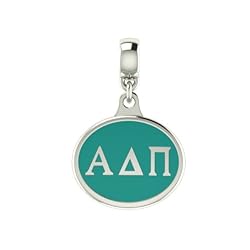 Alpha Delta Pi Sorority Drop Charm Fits Most European Style Bracelets Including Chamilia Zable Troll and More. High Quality Bead in Stock for Fast Shipping.