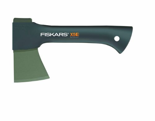 Fiskars Campingaxt X5 mit Canvas-Tasche, Länge: 23 cm