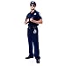 Paper Magic Men's Police Officer-3 Costume, Blue, Large