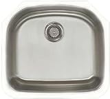 Deluxe Series 23"x21"x9" Undermount Stainless Steel Single Bowl