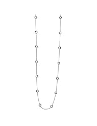 18K White Gold Diamond By The Inch Blank Necklace 16 Inch