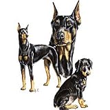 Black Doberman Adult Long Sleeve T-Shirt