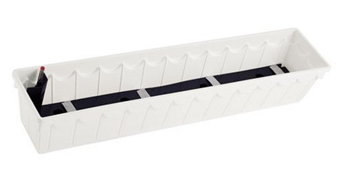 Emsa 966101200 Blumenkasten 100 cm wei&szlig; PALAZZO AQUA COMFORT