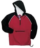 Sport-Tek - Colorblock Anorak Red/Black-XL