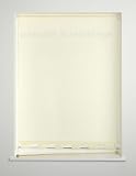 Cream - Plain Castle / Turret Edge Roller Blind / Blinds - 90x160cm