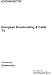 Book European Broadcasting & Cable TV