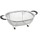 Kitchen Colander Strainer Oval in Stainless Mesh by Polder Home Tools