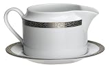 Nikko Ceramics Platinum Filigree Gravy & Stand