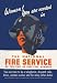 Women! You are Needed in the National Fire Service - 16x24 Giclee Fine Art Print framed in Gold (20x