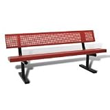 PVC Coated Bench W/Back-6' Portable(ask for shipping)
