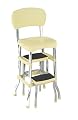 Cosco Retro Chair/Step Stool, Yellow # 11-120CBY1