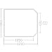 Kaminbodenplatte/Glasplatte Sechseck 1000x1200mm nur 49,- Euro