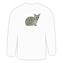 Long Sleeve T-shirt with kitten, abyssinian, cat, feline