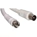 RG59/U 75 Ohm F Type Plug to Coax Male Satellite Coaxial Cable - 1.5 Metres